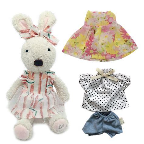 Lovely Bunny Rabbit Plush Stuffed Toys Dolls With Change