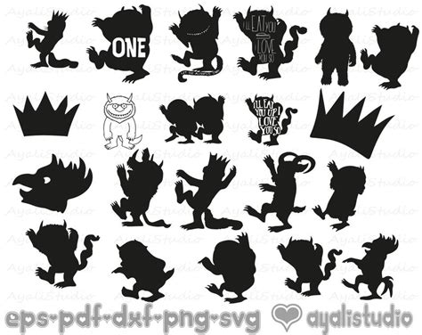 21-Where the Wild Things Are SVG Where the Wild Things Are | Etsy