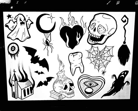 Update Spooky Flash Tattoos Best In Eteachers