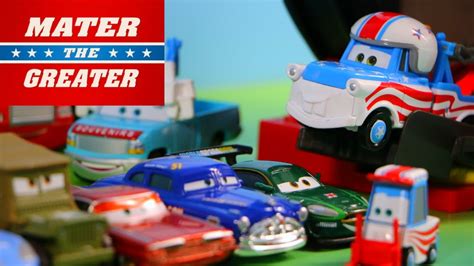 Disney Pixar Cars Mater The Greater Stunts Lightning Mcqueen Toys Youtube