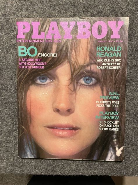 August Playboy Magazine Bo Derek Values Mavin