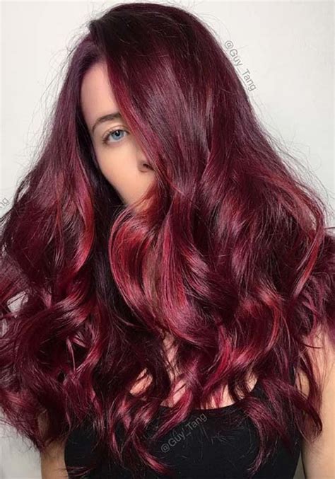 Red Hair Colors Auburn Cherry Copper Burgundy Hair Shades