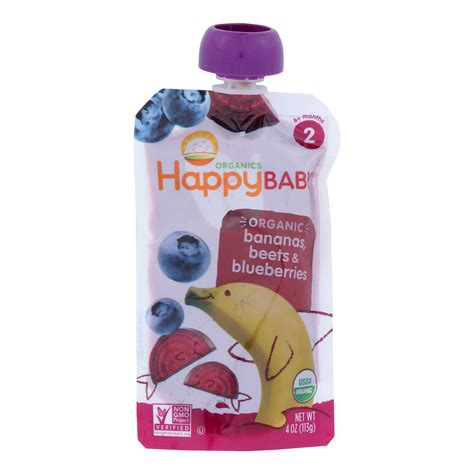 Stage three baby food is all about preparing chunkier food so that your child can continue to practice chewing and can start to feed himself or herself. Happy Baby Organic Baby Food Stage 2 Banana Beets ...