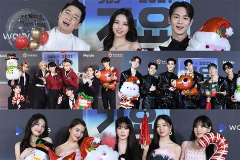 Stars Shine On The Red Carpet For 2021 Sbs Gayo Daejeon Soompi