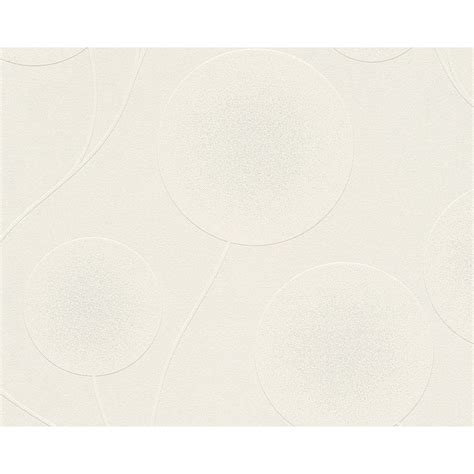 As Creation Chic Circle Spot Design Cream Glitter Wallpaper 30547 1