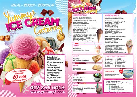 Aiskrim lembut (soft ice cream) minima 500 kon x rm1 700kon & ⬆ =.90/kon pakej 2⃣ kon. PERISA AISKRIM KAMI SEDIAKAN - Yummy² Catering Services ...
