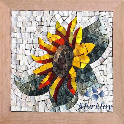 Mosaic Tile Kit For Adults Diy Sunflower Creative By Myrijoy