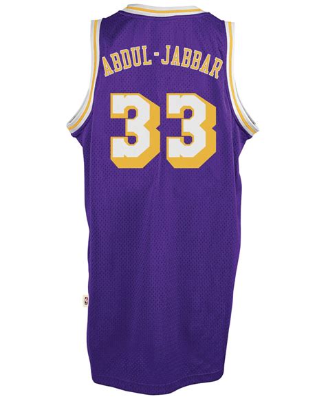Adidas Kareem Abdul Jabbar Los Angeles Lakers Retired Player Swingman