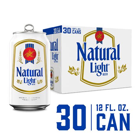 Natural Light Beer 30 Pack Beer 12 Fl Oz Cans 42 Abv Domestic