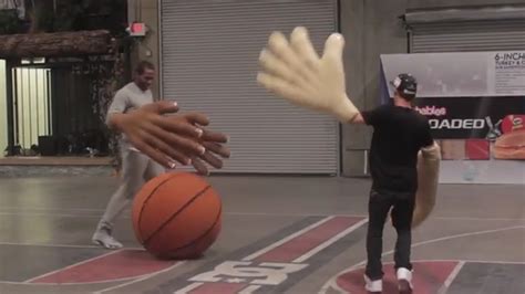 If there are two things kawhi leonard is known for, it's immense talent and immense hands. Kawhi Leonard and Rob Dyrdek play basketball with giant ...