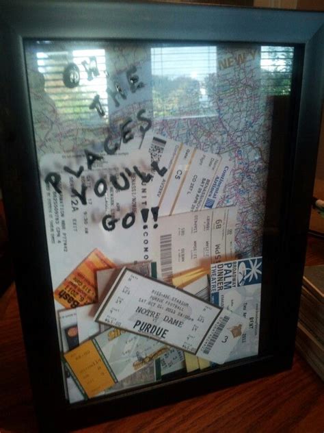 Make your friends happy by browsing out gifts ideas for friends and getting something truly special! Oh the places you'll go shadow box | Graduation diy, Diy ...
