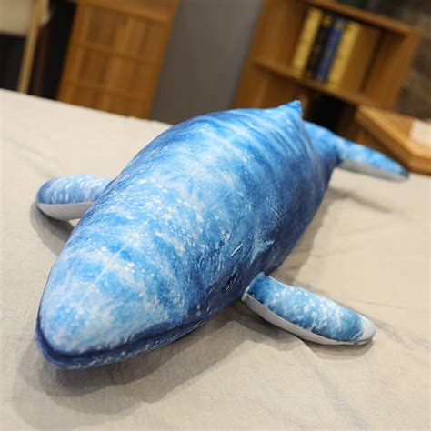 Giant Lifelike Blue Whale Soft Stuffed Plush Toy Gage Beasley
