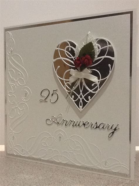 Classic Silver Wedding Anniversary Cards Card Design Wedding Cards