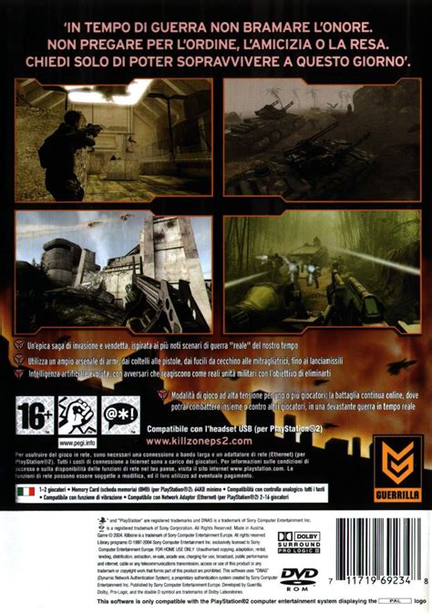 Killzone 2004 Playstation 2 Box Cover Art Mobygames