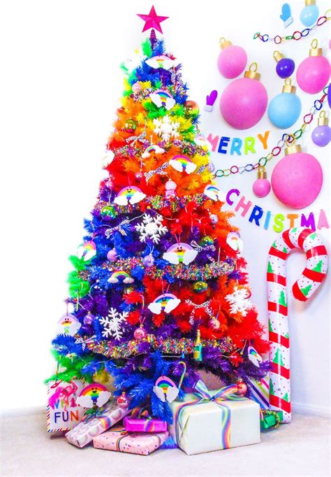 Make Your Holidays More Colorful With This Rainbow Christmas Tree
