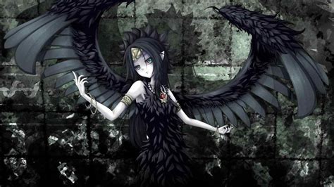 Anime Girl Dark Angel Wallpapers Wallpaper Cave