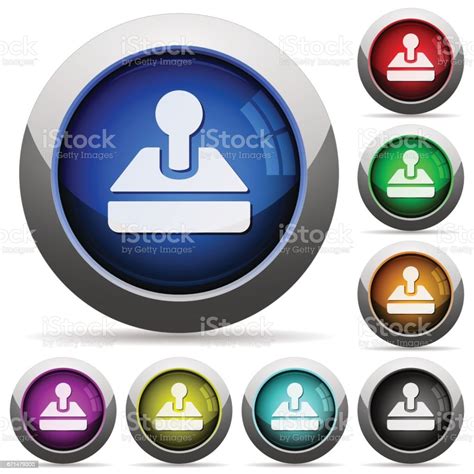 Joystick Button Set Stock Illustration Download Image Now Activity