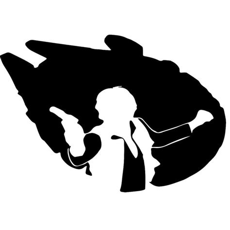Millenium Falcon Silhouette At Getdrawings Free Download