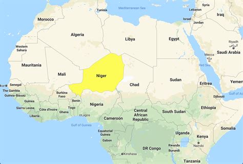 Where Is Niger Located On The World Map Map Of World