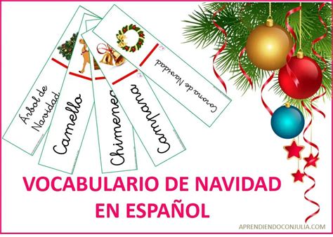 Vocabulario De Navidad En Español Para Imprimir Aprendiendo Con Julia