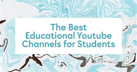 The Best Educational Youtube Channels For Students Learn In Color