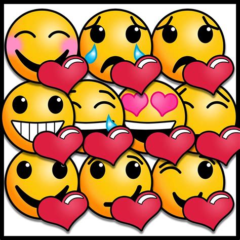 Valentines Day Emoji Clip Art Emotions Clip Art Feelings Clip Art