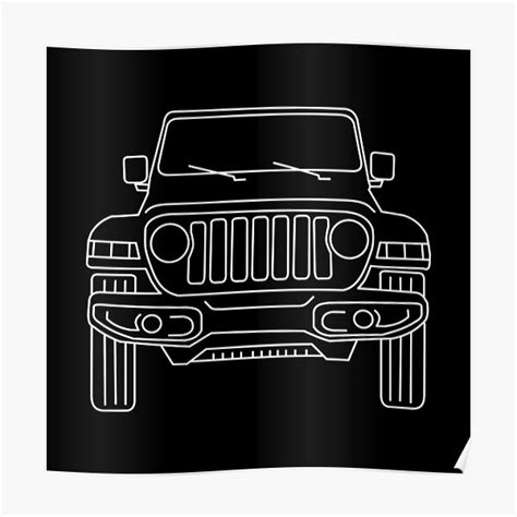 Jeep Wrangler Posters Redbubble