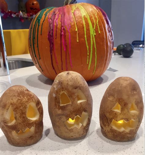 Halloween Potato Carving