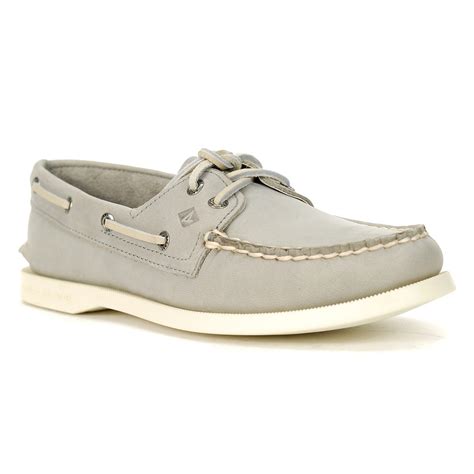 Sperry Womens Authentic Original Grey Boat Shoes Sts81167 Wookicom