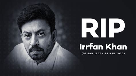 Rip Irfankhan Biography In Tamil Latest News Irfan Khan Died Youtube