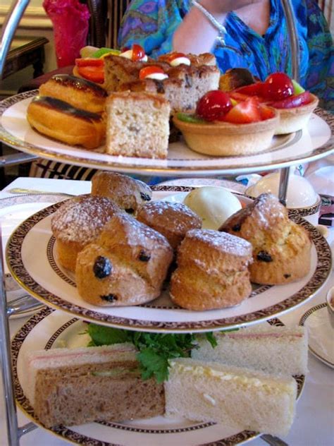 Afternoon Tea Scones On Tea Tray With Other Savory And Sweet Treats In 2020 With Images