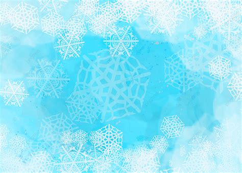 Blue Christmas Blooming Fantasy Snowflake Background Blue Blooming