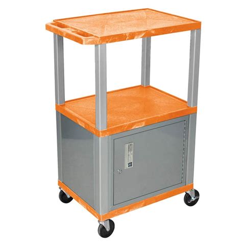 H Wilson Tuffy Utility Cart W Cabinet And Electrical 42 H Wt42ce