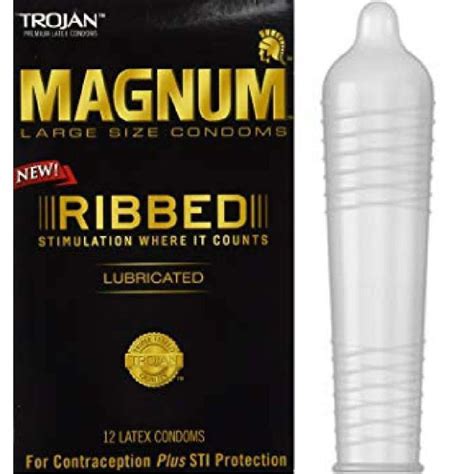 Trojan Magnum Ribbed Condom Pack Groove