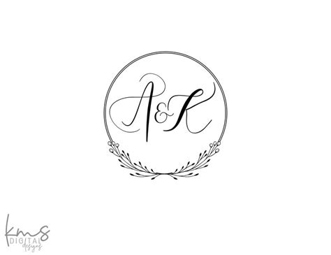 Digital Wedding Logo Custom Wedding Logo Wedding Monogram Etsy
