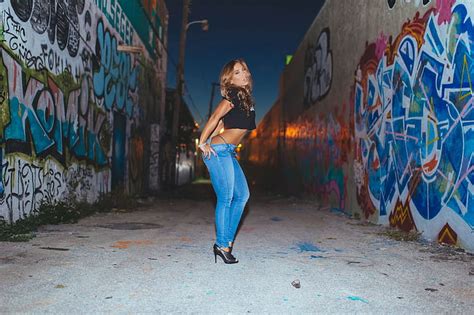 1920x1080px Free Download Hd Wallpaper Nicole Mejia Graffiti One Person Full Length