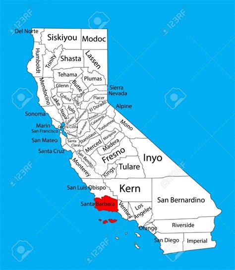 Filecalifornia County Map Santa Barbara County Highlightedsvg Map