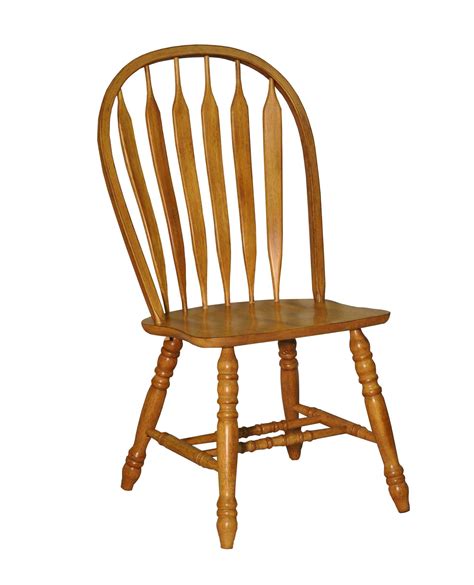 Lowest Price On Eci Furniture Large Bow Back Rustic Oak Side Chair