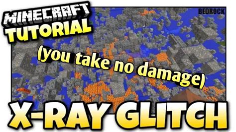 Minecraft Bedrock Edition Xray Glitch You Take No Damage Youtube