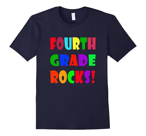Fourth Grade Rocks Funny Back To School First Day T Shirt