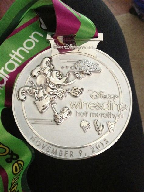 Wine And Dine Medal Half Marathon Prep Mickey Minnie Run Disney