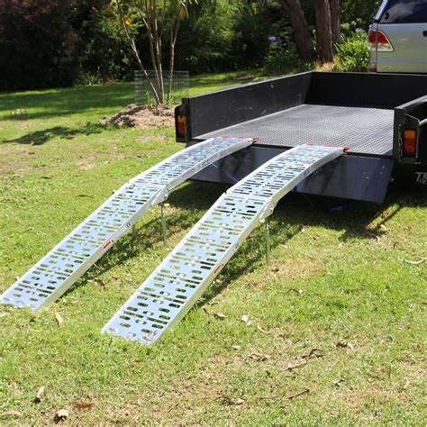 Heeve 23m X 900kg Aluminium Curved Folding Lawn Mower Ramps In 2021