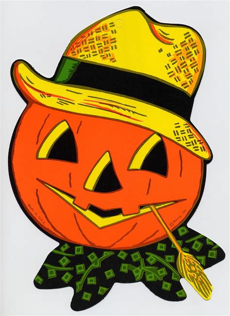 Beistle Jack O Lantern Vintage Halloween Images Vintage Halloween
