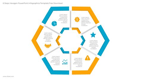 6 Steps Hexagon Powerpoint Infographics Template Free Download Ciloart