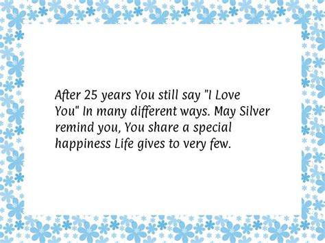 25th Anniversary Quotes