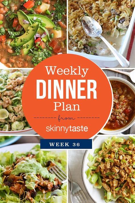 Skinnytaste Dinner Plan Week 102 Skinnytaste Dinner Plan Skinny