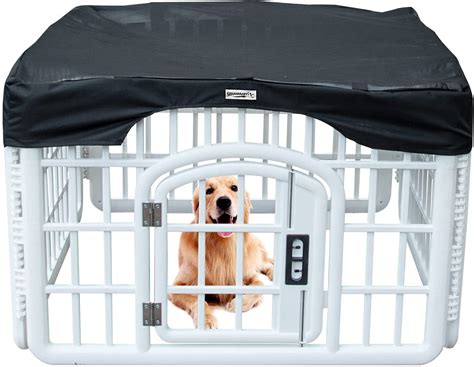Dog Playpen Mesh Top Cover Prevent Pet Escape Provide Shade Durable