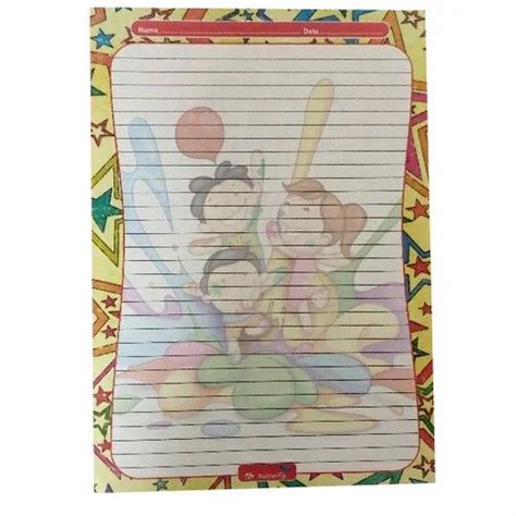 Designer A4 120 Gsm Ruled Project Paper At Rs 16packet Notebook