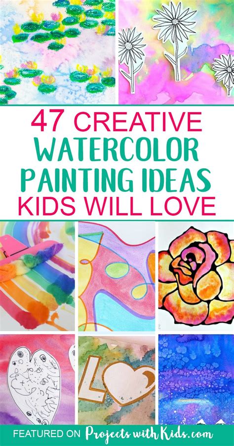47 Creative Watercolor Painting Ideas Kids Will Love Projects With Kids