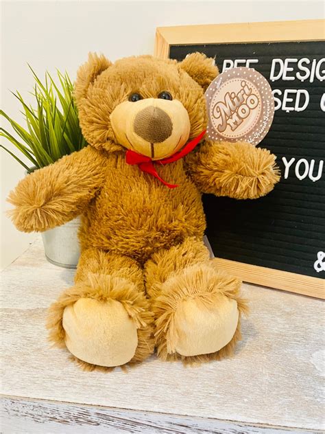 Personalised White Teddy Bear New Baby Gift Customised Plush Etsy